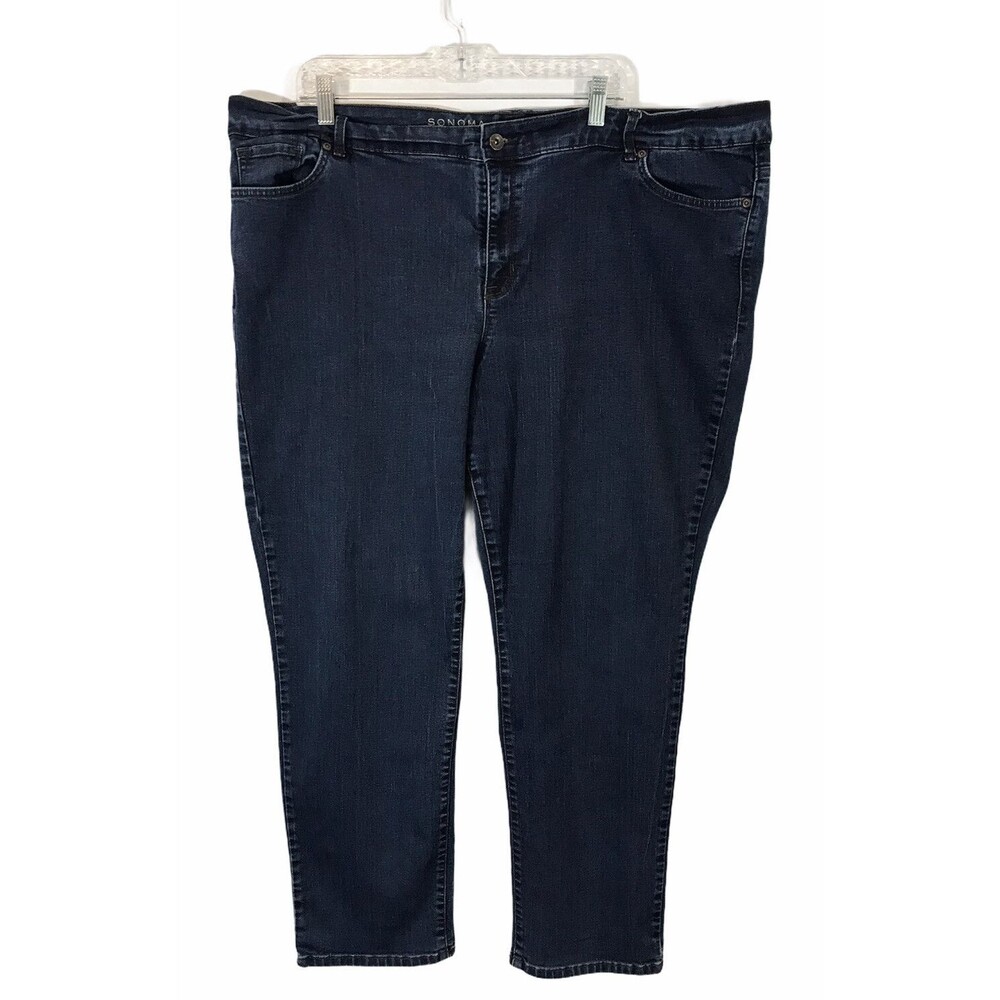 Senoma Women's Plus Size Slim Straight Leg Jeans with Stretch Size 24W